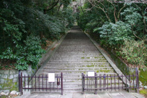 豊国廟石段登り口